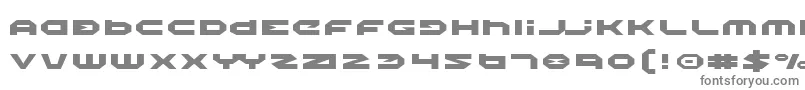 フォントHaloExpanded – 白い背景に灰色の文字
