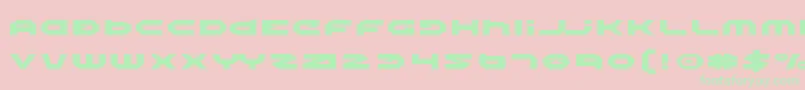 Шрифт HaloExpanded – зелёные шрифты на розовом фоне