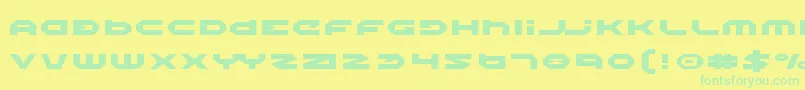 HaloExpanded Font – Green Fonts on Yellow Background