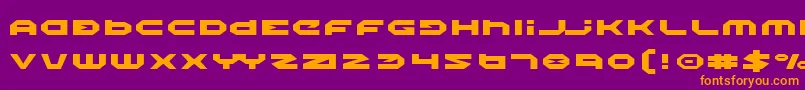 HaloExpanded Font – Orange Fonts on Purple Background