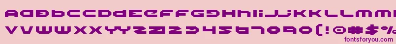 HaloExpanded-Schriftart – Violette Schriften auf rosa Hintergrund