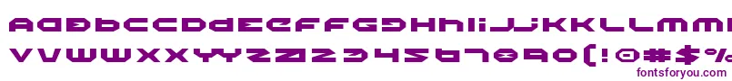 フォントHaloExpanded – 紫色のフォント