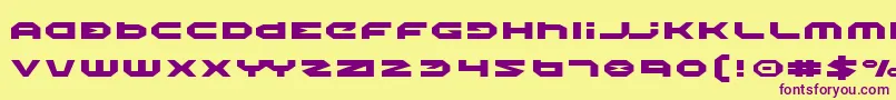 Шрифт HaloExpanded – фиолетовые шрифты на жёлтом фоне
