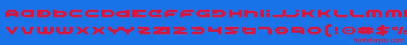 HaloExpanded-fontti – punaiset fontit sinisellä taustalla