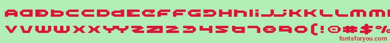 Шрифт HaloExpanded – красные шрифты на зелёном фоне