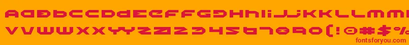 HaloExpanded Font – Red Fonts on Orange Background