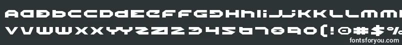 Шрифт HaloExpanded – белые шрифты на чёрном фоне