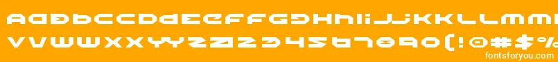 HaloExpanded Font – White Fonts on Orange Background