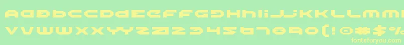 Шрифт HaloExpanded – жёлтые шрифты на зелёном фоне