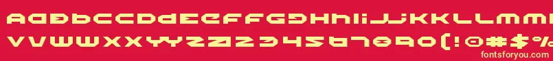 HaloExpanded Font – Yellow Fonts on Red Background