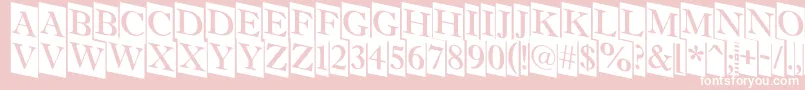 AAntiquettltrdcmdn Font – White Fonts on Pink Background