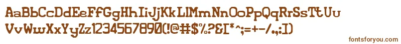 Iconiv2-fontti – ruskeat fontit valkoisella taustalla