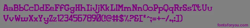 Iconiv2-fontti – violetit fontit harmaalla taustalla