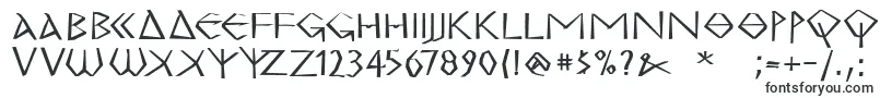 Шрифт MkgrecoExtrabold – античные шрифты