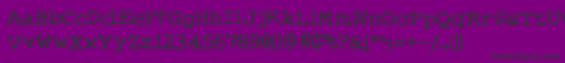 KnitsAndScraps Font – Black Fonts on Purple Background