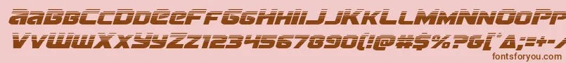Terranhalfital Font – Brown Fonts on Pink Background