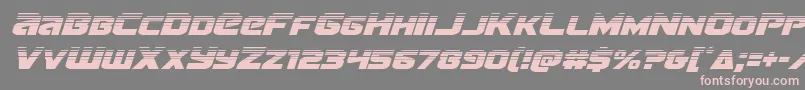 Terranhalfital Font – Pink Fonts on Gray Background