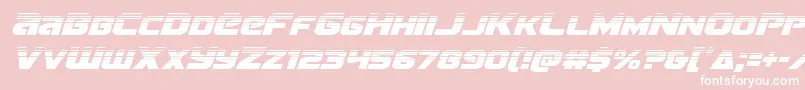 Terranhalfital Font – White Fonts on Pink Background