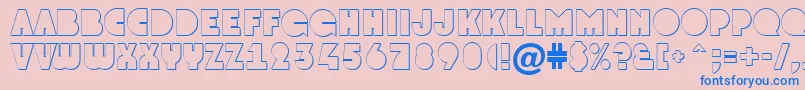 GrotoshNormal Font – Blue Fonts on Pink Background