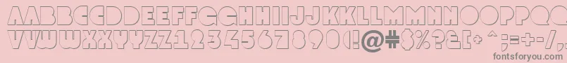 GrotoshNormal Font – Gray Fonts on Pink Background