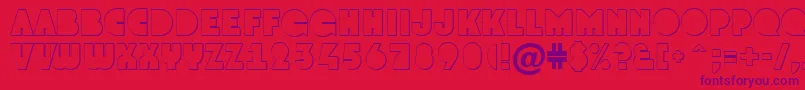 GrotoshNormal Font – Purple Fonts on Red Background