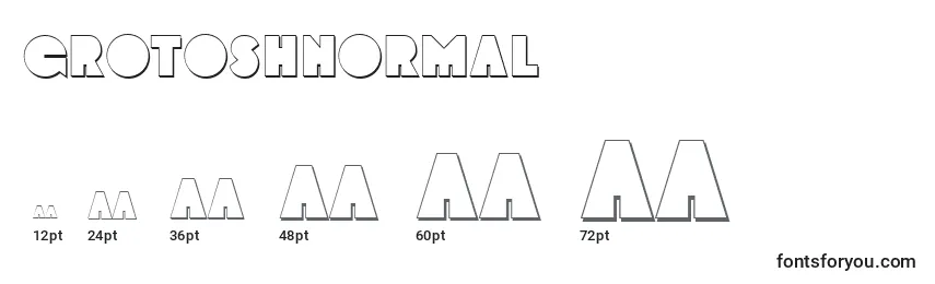 GrotoshNormal Font Sizes