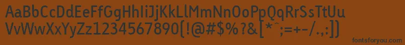 LinotypeTetriaRegularTab Font – Black Fonts on Brown Background
