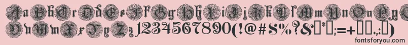 Monarchi Font – Black Fonts on Pink Background