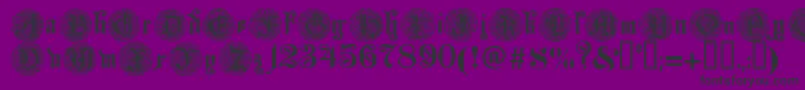 Monarchi Font – Black Fonts on Purple Background