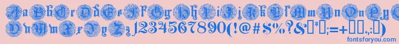 fuente Monarchi – Fuentes Azules Sobre Fondo Rosa