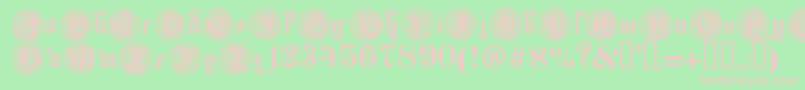 Monarchi Font – Pink Fonts on Green Background