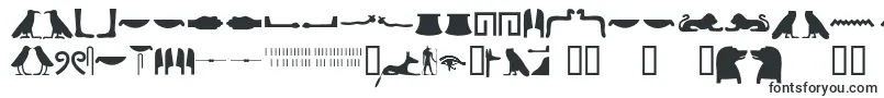 Egyptianhieroglyphssilhouet Font – OTF Fonts