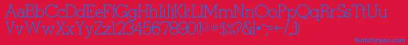 Tulang Font – Blue Fonts on Red Background