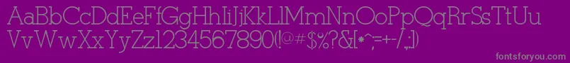 Tulang Font – Gray Fonts on Purple Background