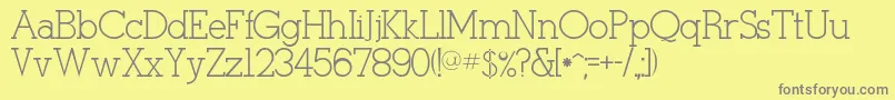 Tulang Font – Gray Fonts on Yellow Background