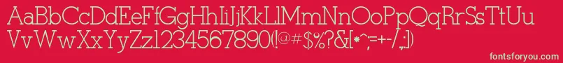 Tulang Font – Green Fonts on Red Background