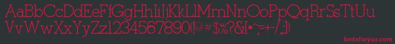 Tulang Font – Red Fonts on Black Background