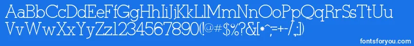 Tulang Font – White Fonts on Blue Background