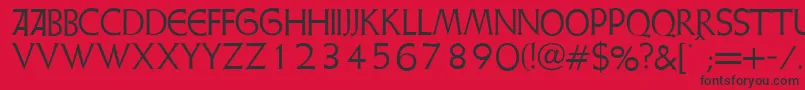 WeissInitialenAlternates Font – Black Fonts on Red Background