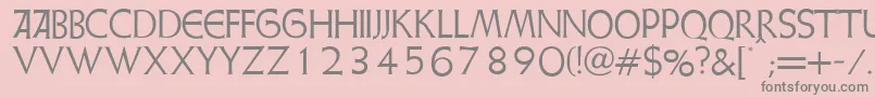 WeissInitialenAlternates Font – Gray Fonts on Pink Background