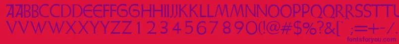 WeissInitialenAlternates Font – Purple Fonts on Red Background