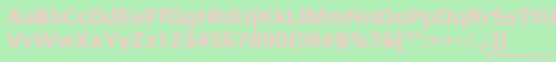 PlayBold Font – Pink Fonts on Green Background