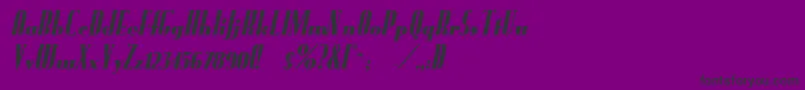 Fund Font – Black Fonts on Purple Background