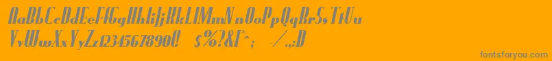 Шрифт Fund – серые шрифты на оранжевом фоне
