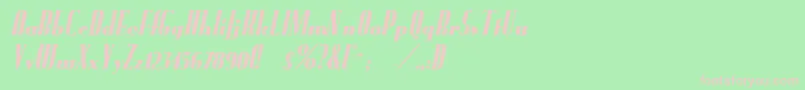 Fund Font – Pink Fonts on Green Background
