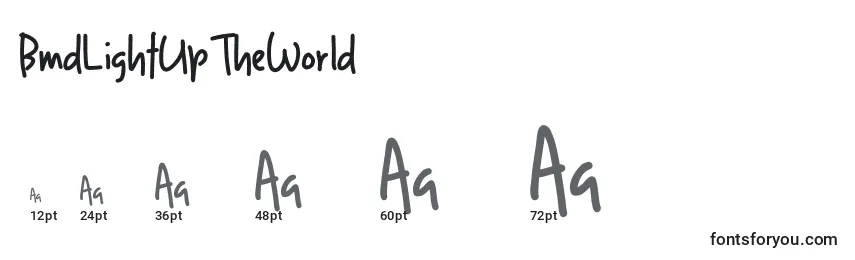BmdLightUpTheWorld Font Sizes
