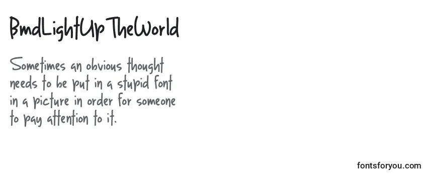 BmdLightUpTheWorld-fontti