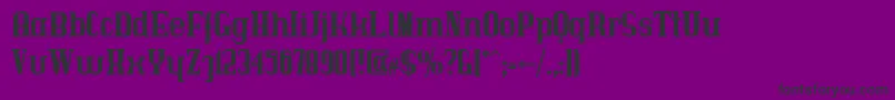 Fonte Immermann – fontes pretas em um fundo violeta