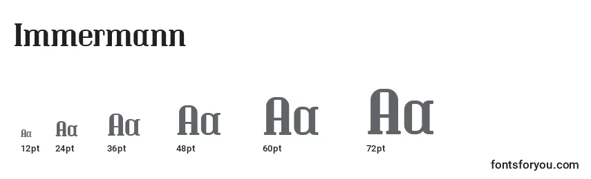 Immermann Font Sizes