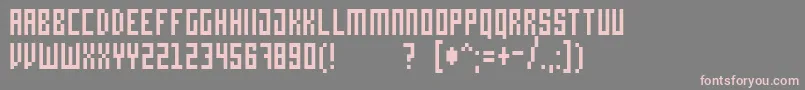 Bit4 Font – Pink Fonts on Gray Background
